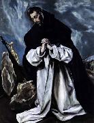GRECO, El St Dominic in Prayer France oil painting artist
